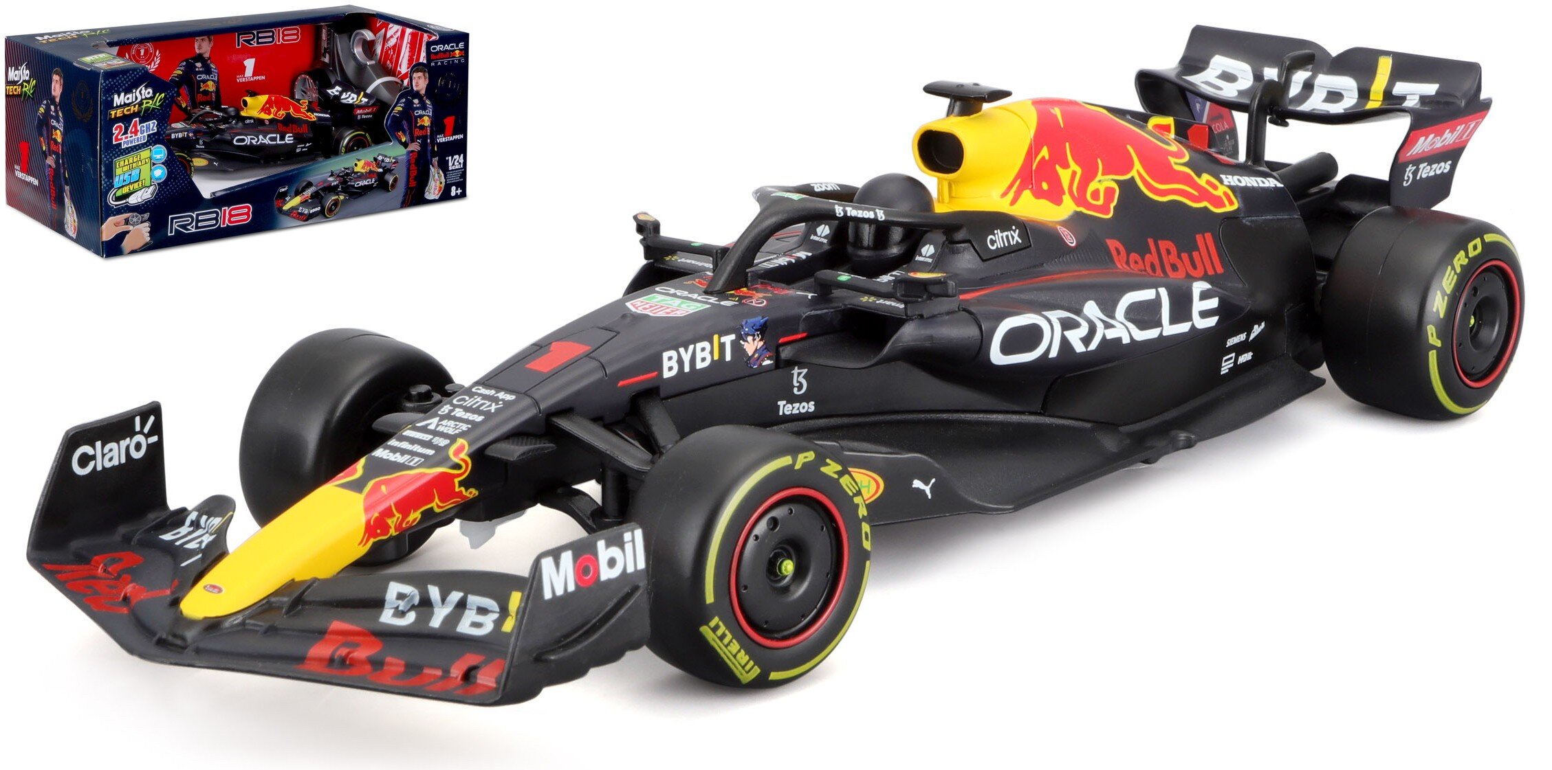 Red Bull RB18 #1 MAX VERSTAPPEN 2022 2.4 GHz Radio Controle (USB rechargeable vehicle)