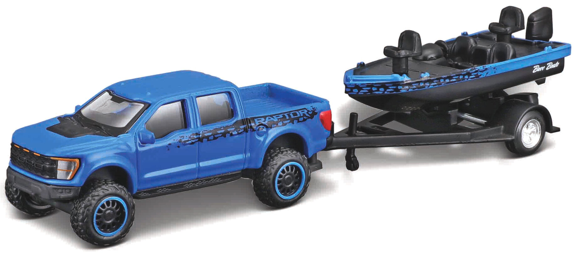 Ford F-150 SVT RAPTOR 2021 + TRAILER WITH BASS BOAT