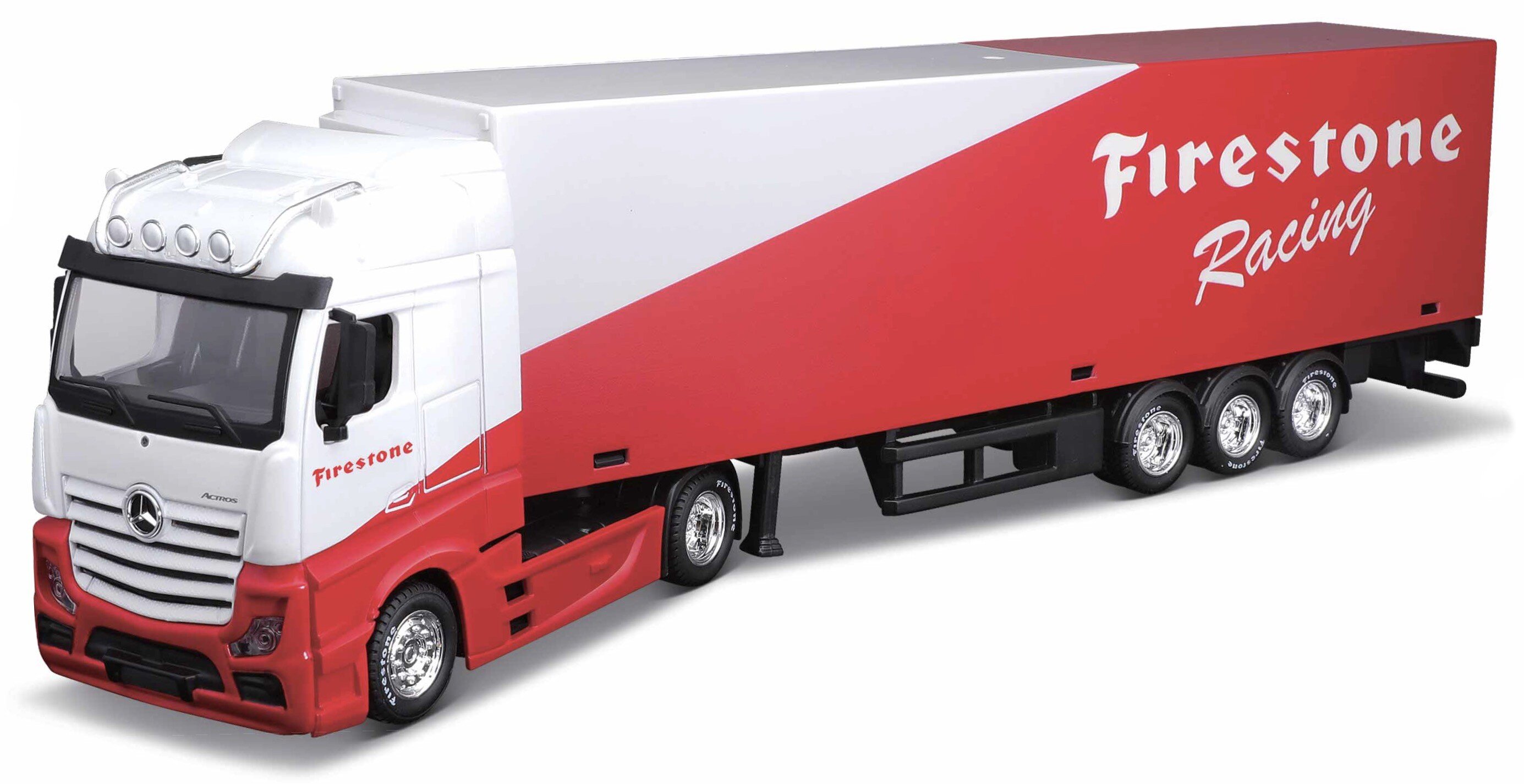 Mercedes Benz ACTROS GIGASPACE  'FIRESTONE RACING' - STREET FIRE HAULERS WITH TRAILER