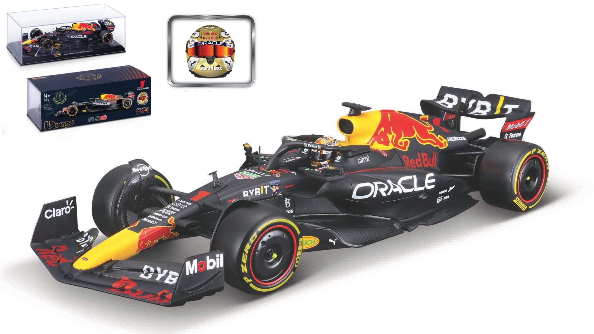 RED BULL RACING ORACLE RB18 #1 MAX VERSTAPPEN - WINNER ABU DHABI GRAND PRIX 2022
