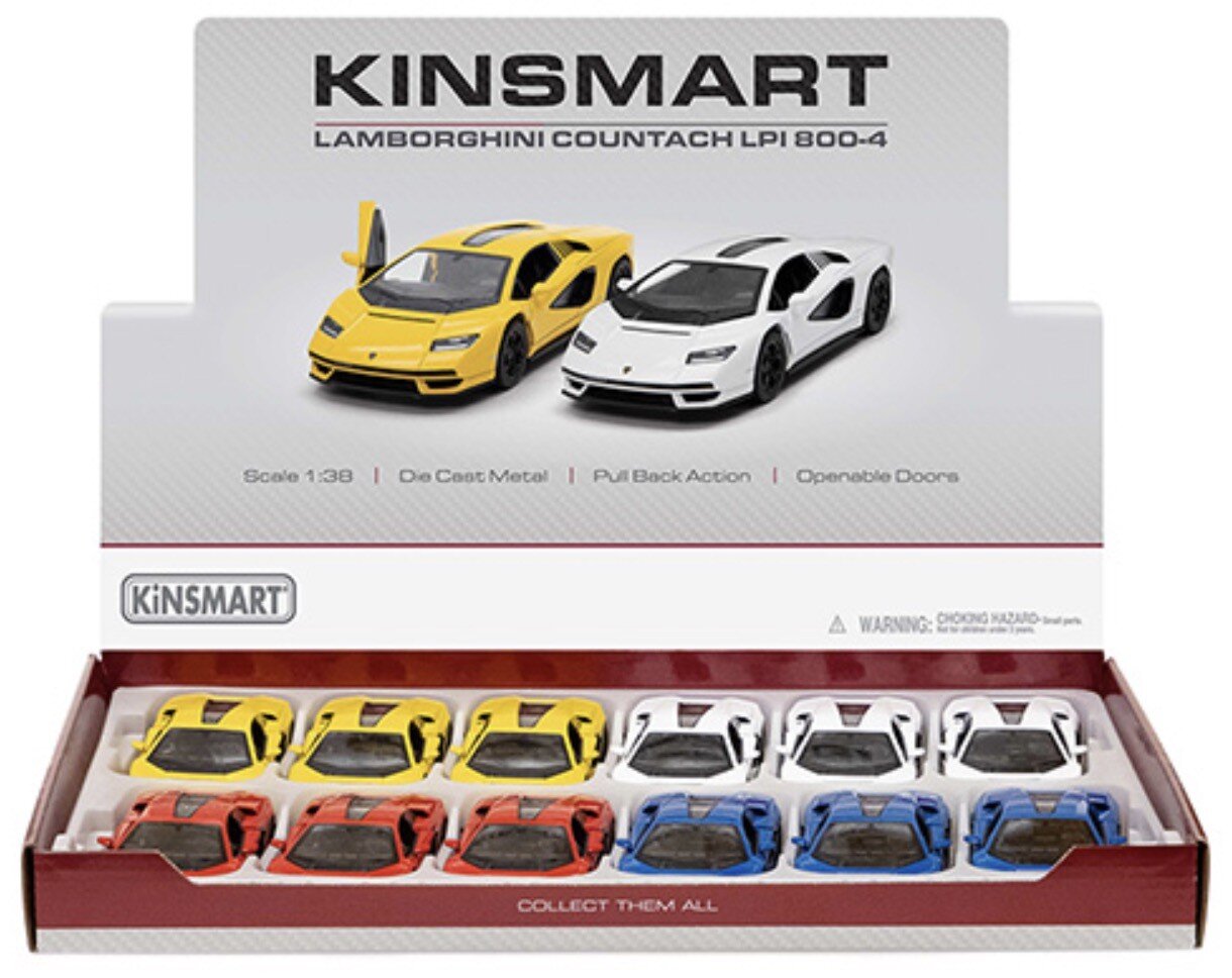 Lamborghini COUNTACH LPI 800-4 12st. in tray 4 colors