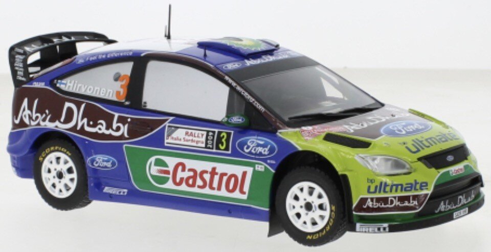 Ford FOCUS RS #4 LATVALA/ANTILLA WRC RALLYE SARDINIEN 2009
