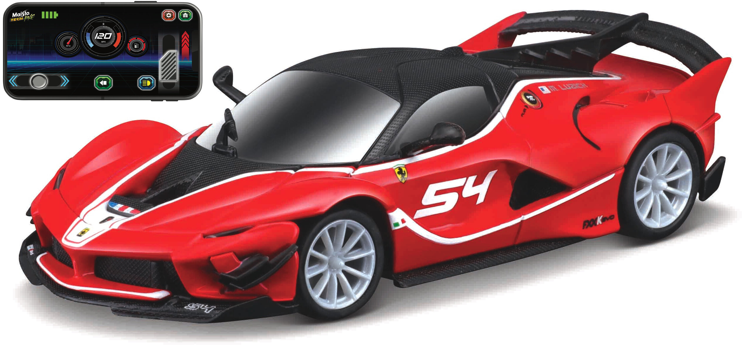Ferrari FXX-K EVO RC Bluetooth Smartphone remote control app