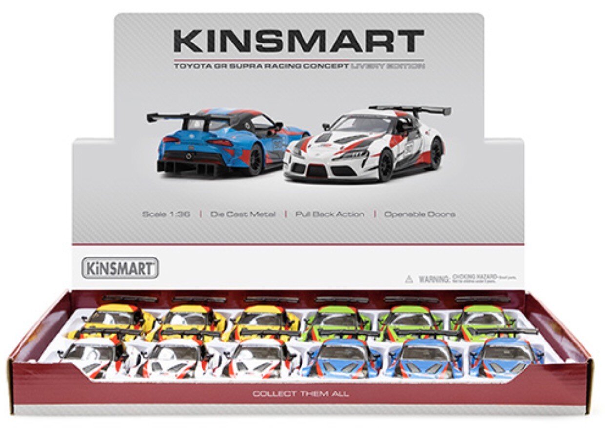Toyota GR SUPRA RACING CONCEPT 12st. in tray 4 colors