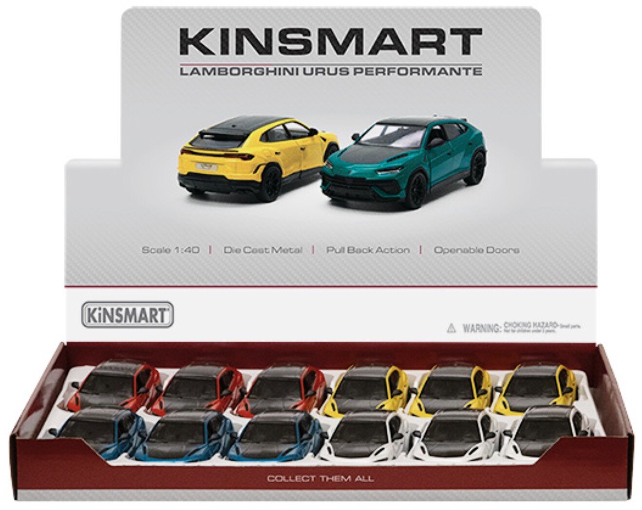 Lamborghini URUS PERFORMANTE 12st. in tray 4 colors