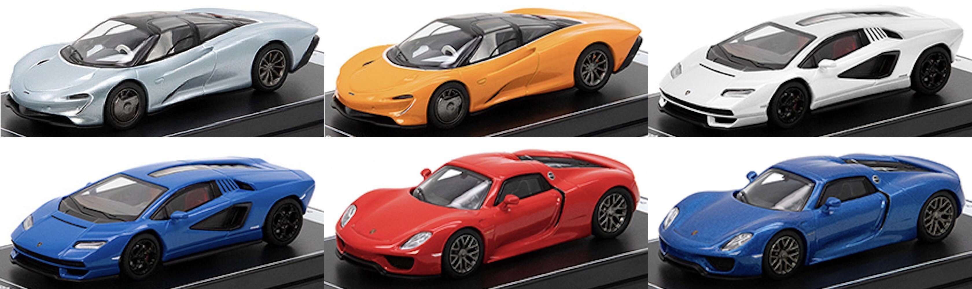 HYPER SPORT CAR SET - 6 CAR SET in display