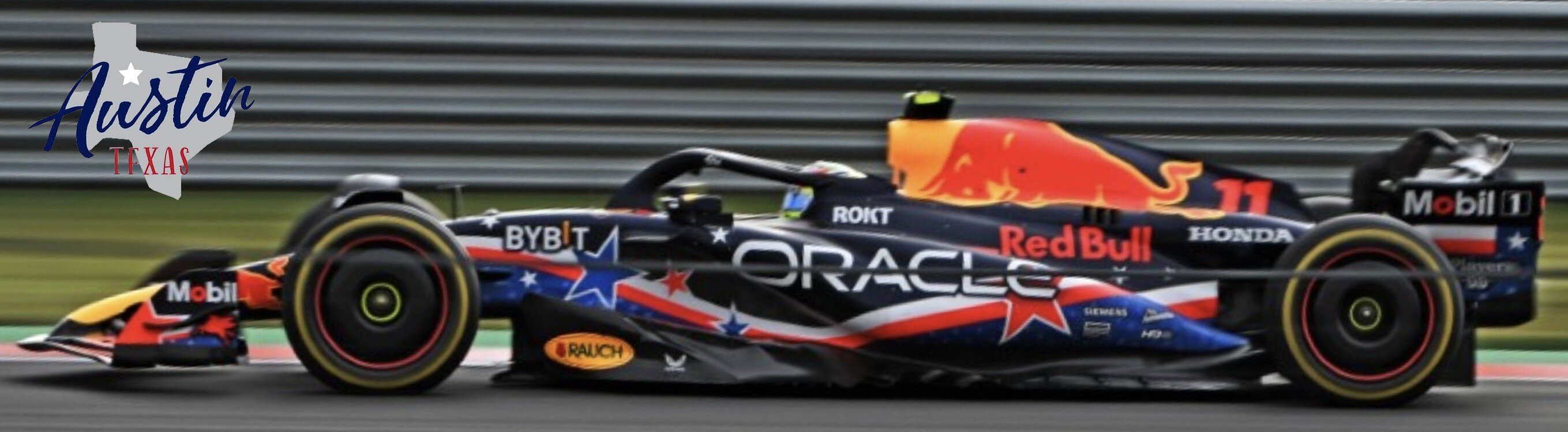 Red Bull RACING RB19 #11 SERGIO PEREZ - AUSTIN GP 2023 With Helmet