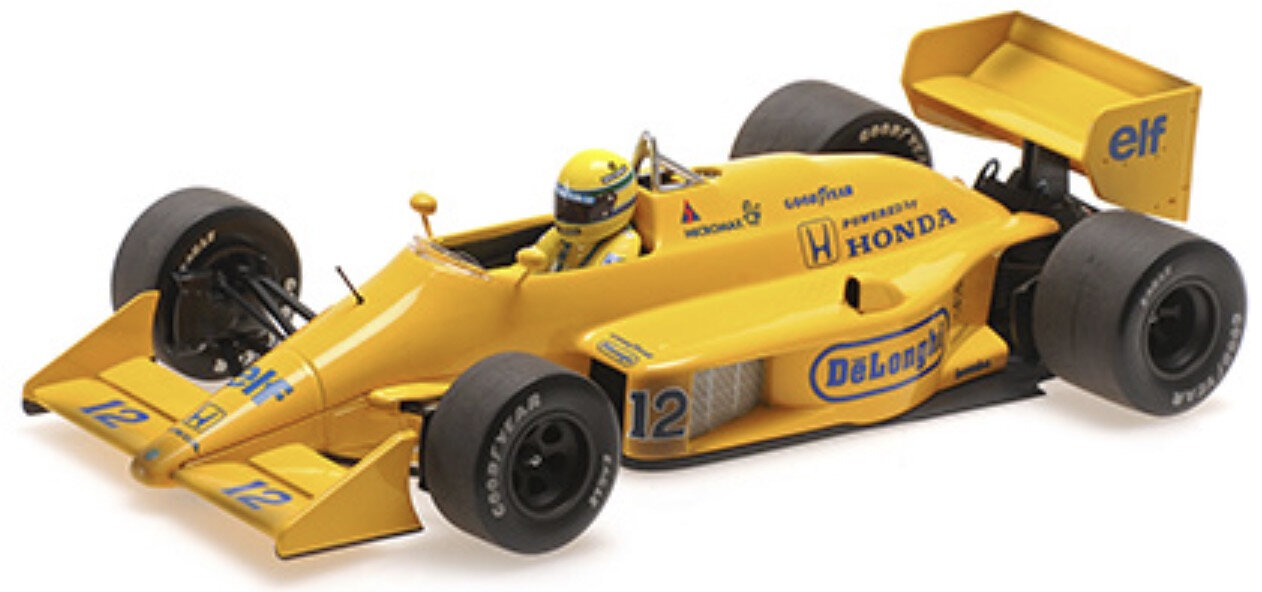 LOTUS HONDA 99T #12 AYRTON SENNA 1ST WIN MONACO GP 1987 - DIRTY VERSION
