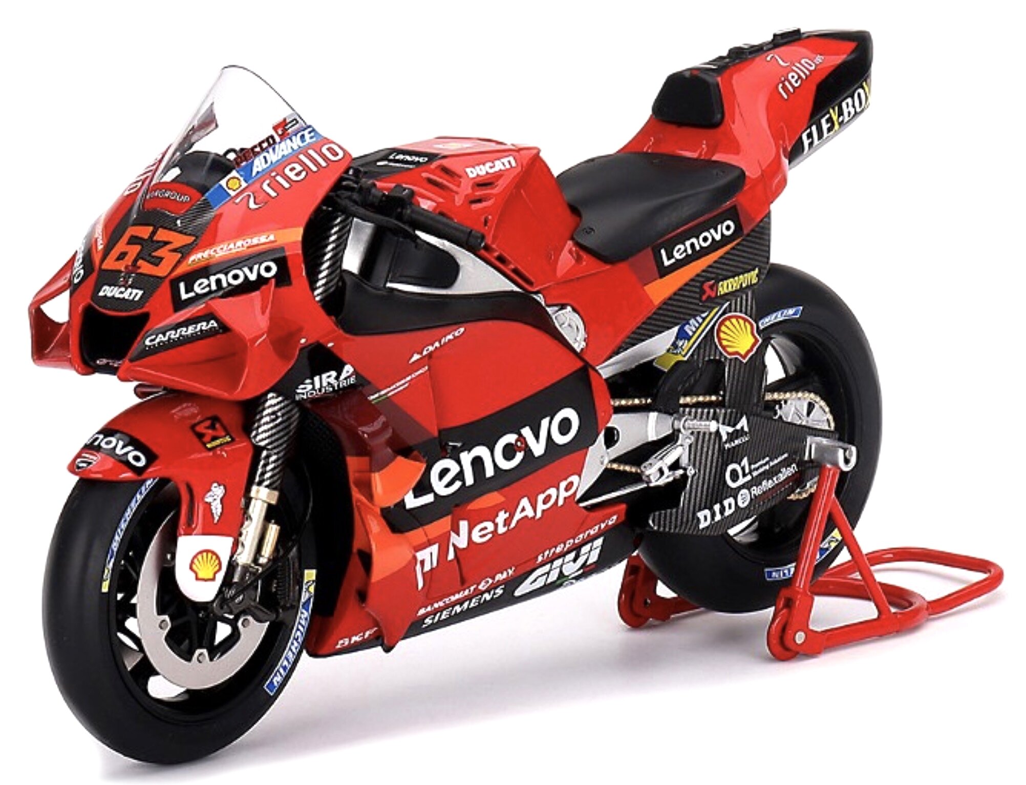 Ducati DESMOSEDICI GP22 #63 FRANCESCO BAGNAIA - MOTO GP WORLD CHAMPION 2022