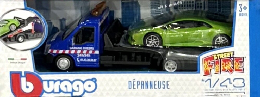 Lamborghini HURACAN + FLATBED TRANSPORTER (Frankrijk)