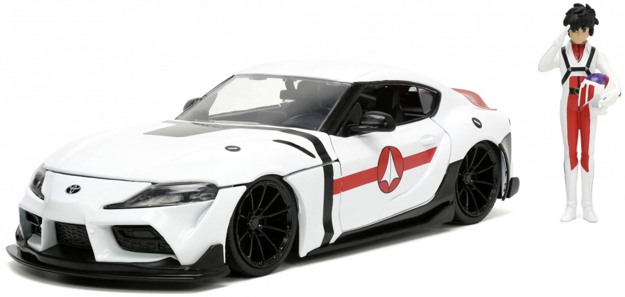 Toyota SUPRA 2020 - ROBOTECH TV SERIES + RICK HUNTER FIGUUR