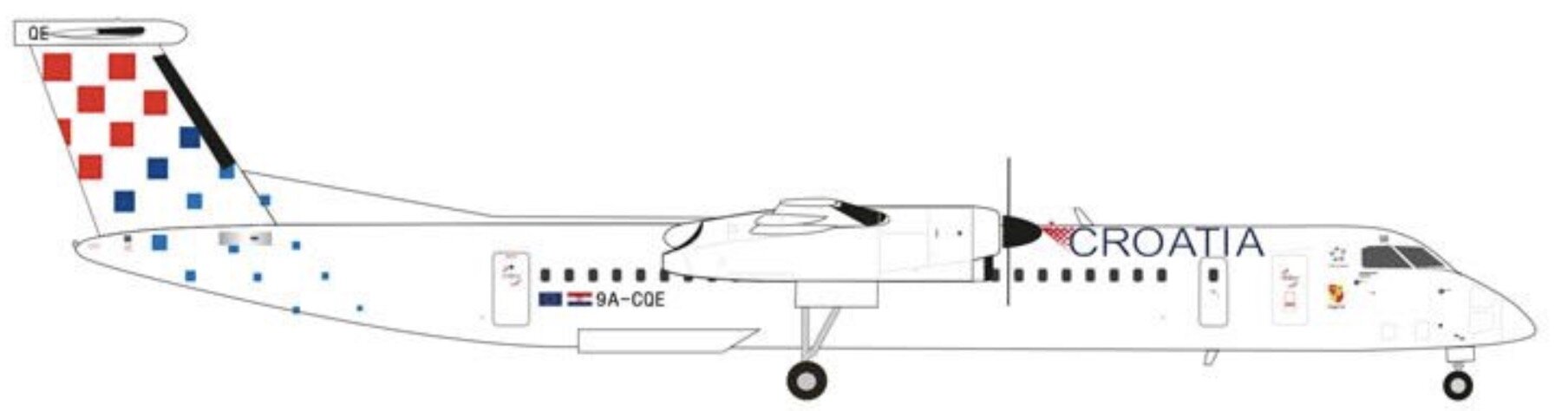 BOMBARDIER Q400 Croatia Airlines Zagorje