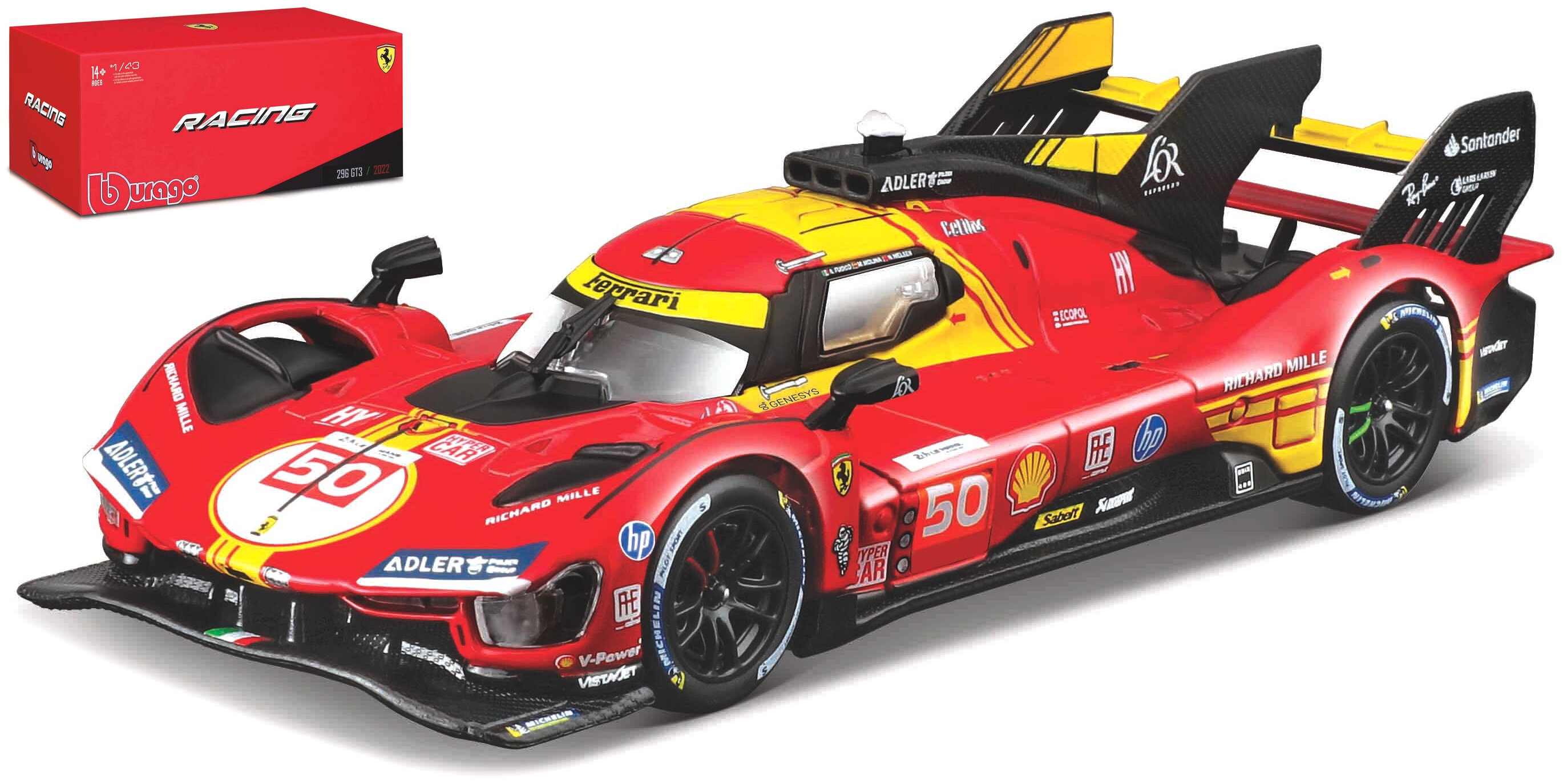 Ferrari 499P #50 FUOCO/NIELSEN/MOLINA WINNER 24H LE MANS 2024