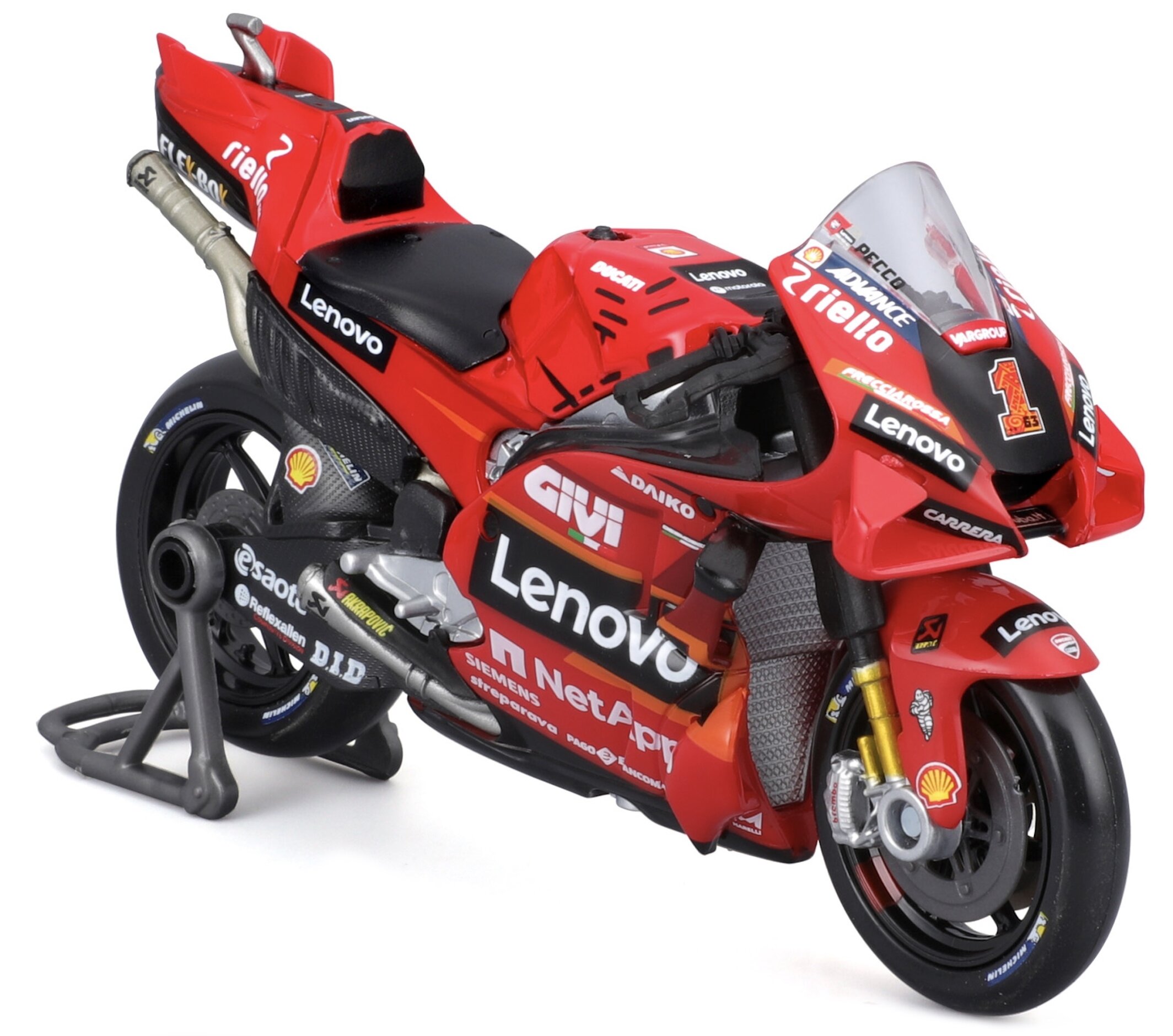 Ducati  DESMOSEDICI LENOVO TEAM #1 FRANCESCO BAGNAIA MOTO GP WORLD CHAMPION 2023