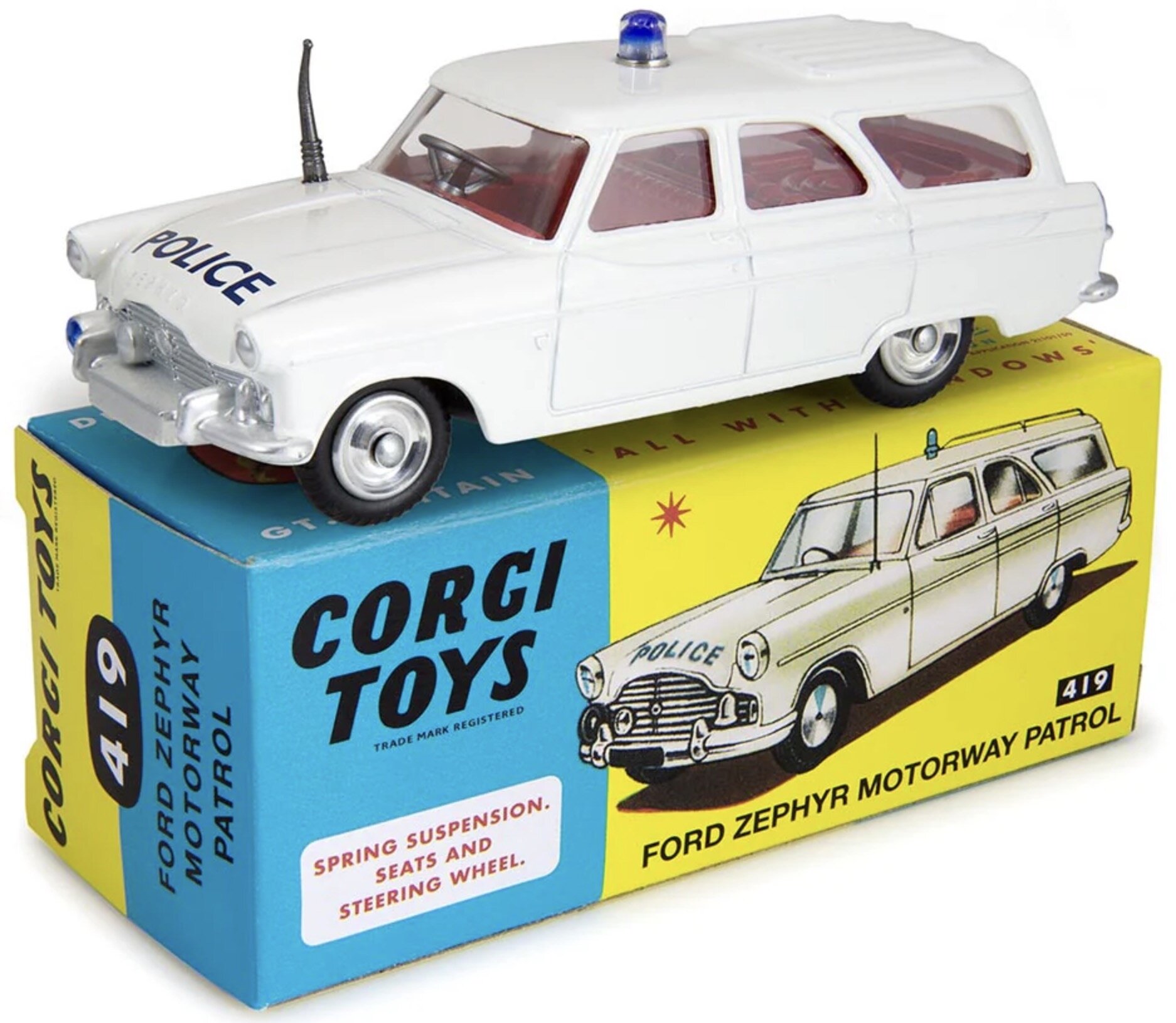 Ford ZEPHYR POLICE MOTORWAY PATROL CAR - No 419