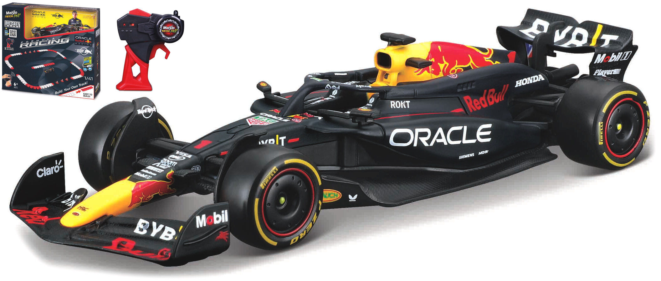 Red Bull RB20 #1 MAX VERSTAPPEN 2.4Ghz RADIO CONTROLE + CONTROLLER + TRACK SIDE