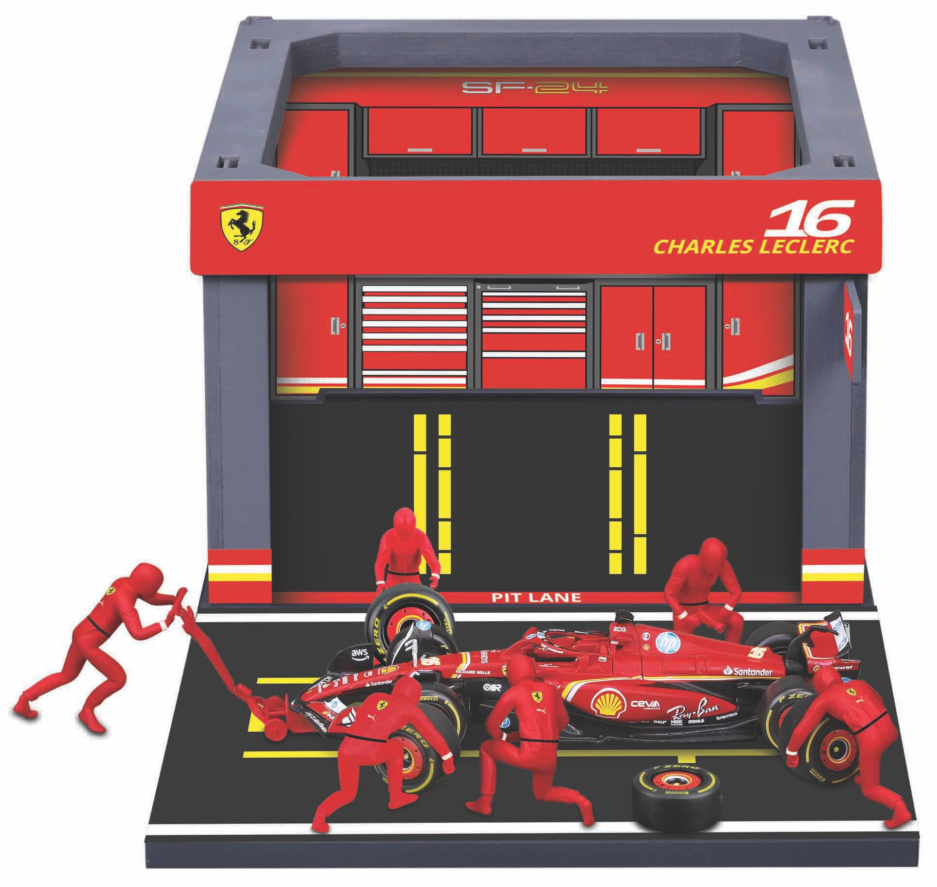 Ferrari SF-24 #16 CHARLES LECLERC 2024 - PIT PASS SET