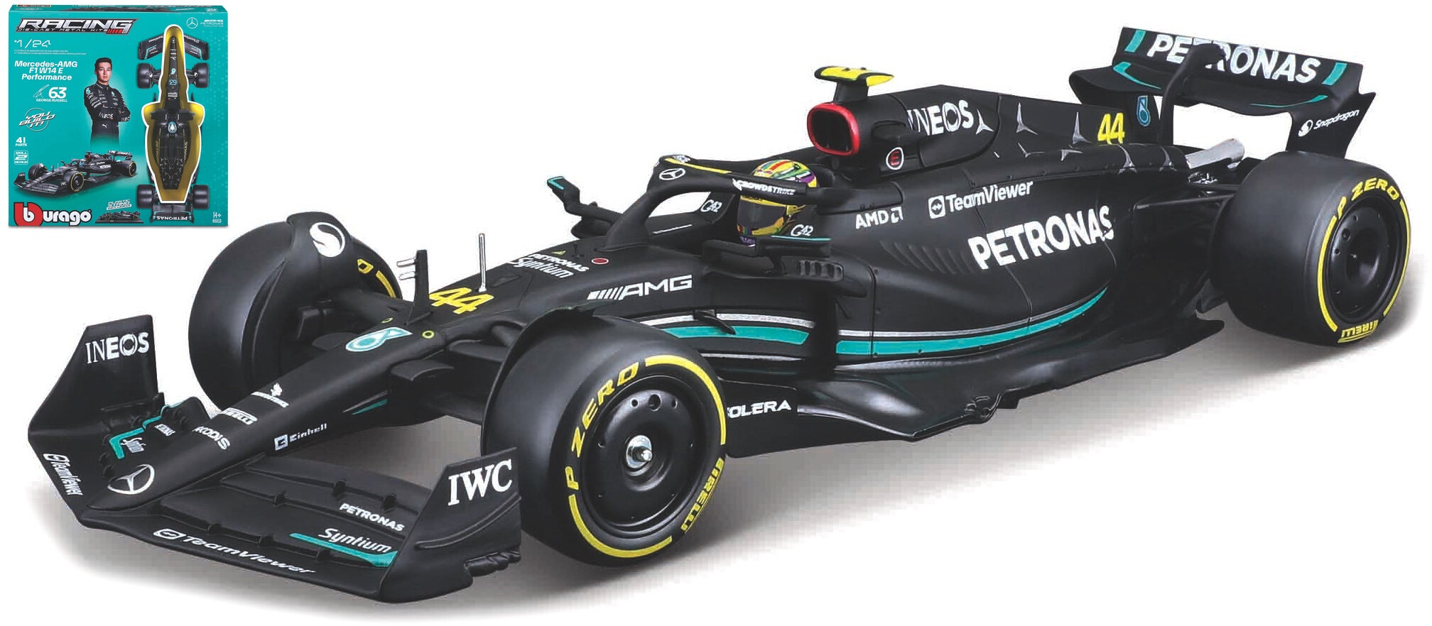 MERCEDES-AMG PETRONAS FORMULA ONE TEAM F1 W14 E PERFORMANCE #44 LEWIS HAMILTON  2023 - KIT