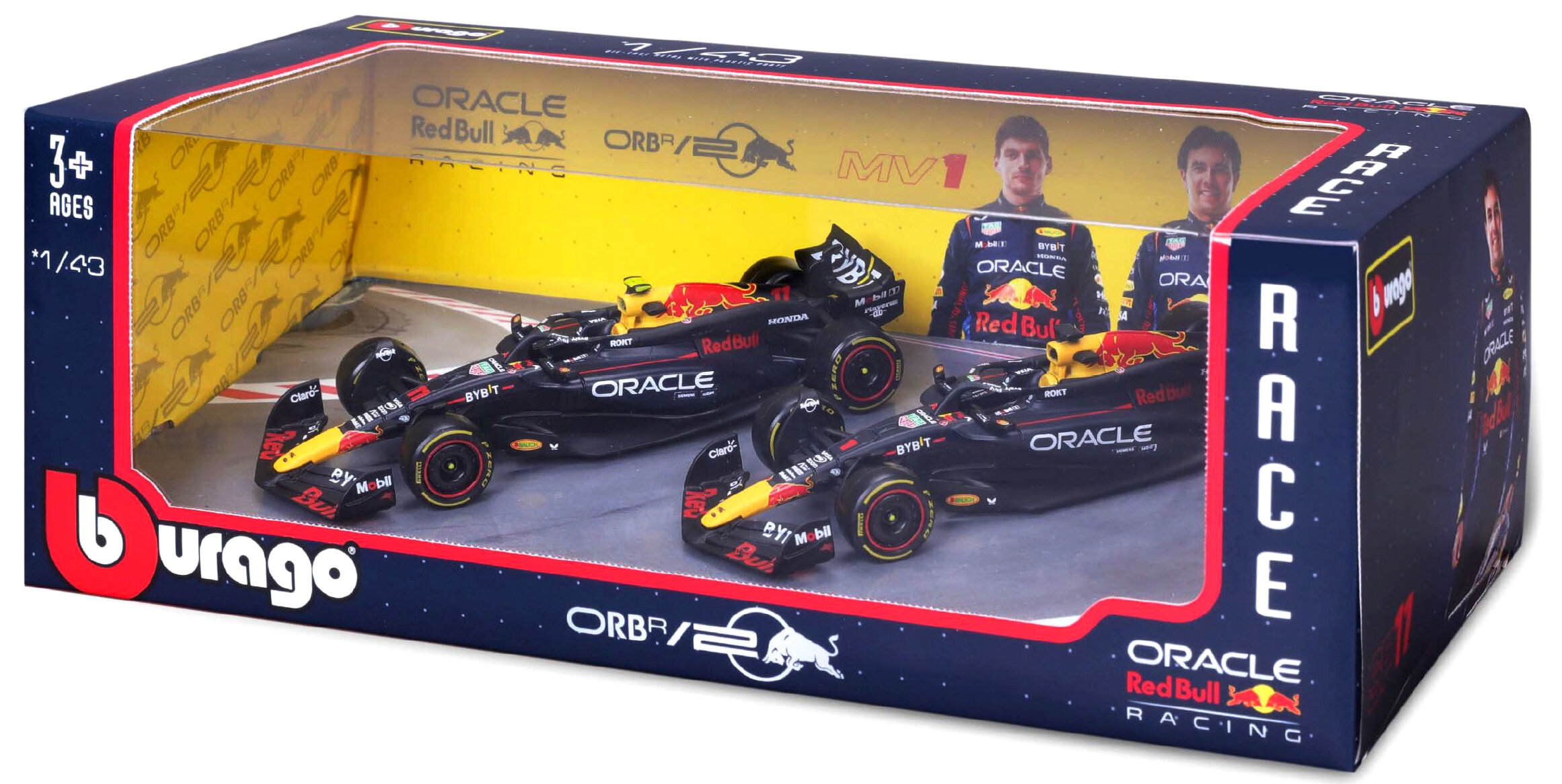 Red Bull RB20 #1 MAX VERSTAPPEN + #11 SERGIO PEREZ 2024 - 2 CAR SET