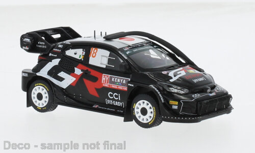 Toyota GR YARIS RALLY1 HYBRID #18 ROVANPERA/HALTTUNEN WINNER SAFARI RALLY KENYA 2024